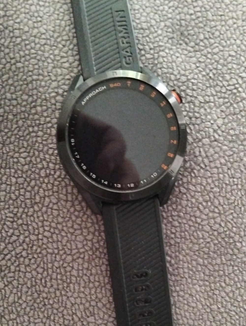 garmin Approach S40 Black and Orange Accents GPS Golf Smartwatch